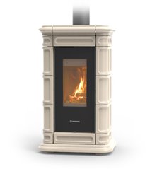 Poêle à bois Thermorossi Saint Moritz Evo Wood Maiolica Beige