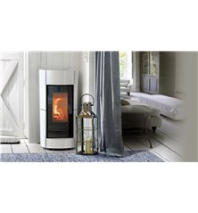 Poêle à bois Thermorossi Chic Evo Wood Blanc
