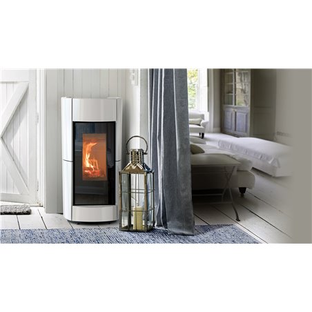 Poêle à bois Thermorossi Chic Evo Wood Blanc