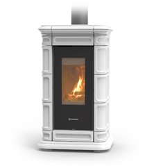 Poêle à bois Thermorossi Saint Moritz Evo Wood Maiolica Blanc