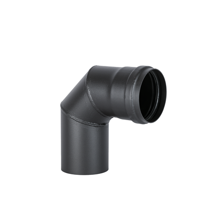 Pack raccordement noir Ø80mm pour conduit existant mural Ø80mm