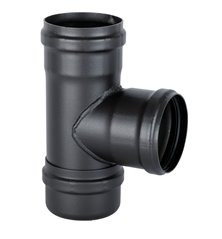 Pack raccordement noir Ø80mm pour conduit existant mural Ø80mm