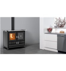 Cuisinière à bois Thermorossi Klara Evo gris anthracite