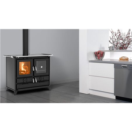 Cuisinière à bois Thermorossi Klara Evo gris anthracite