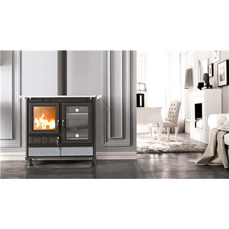 Cuisinière à bois Thermorossi Margherita Evo Stone pierre ollaire