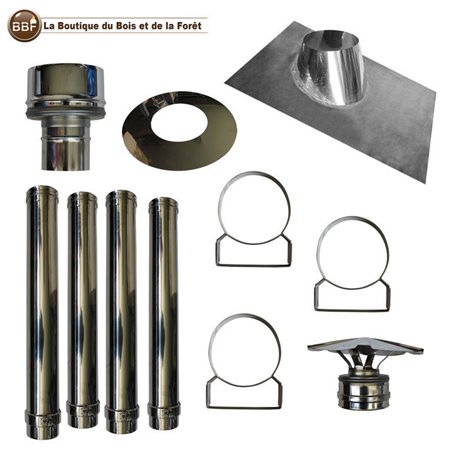Kit création de conduit intérieur mural DP150 - 4m