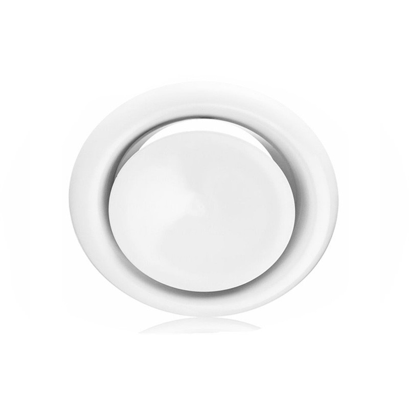 Grille ventilation d'air chaud blanche - Ø 100 mm