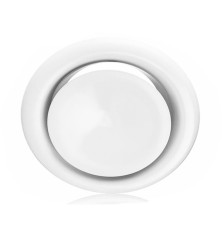 Grille ventilation d'air chaud blanche - Ø 125 mm