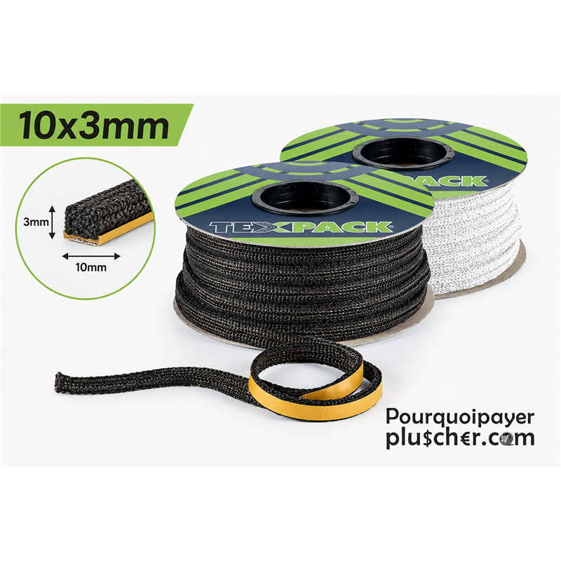 Joint plat 10x3 mm au mètre