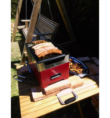 Barbecue à granulés nomade rouge
