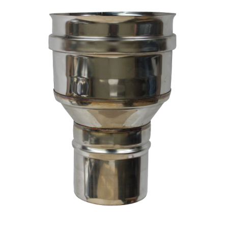 Réduction simple paroi inox - Ø 120 M - 130 F