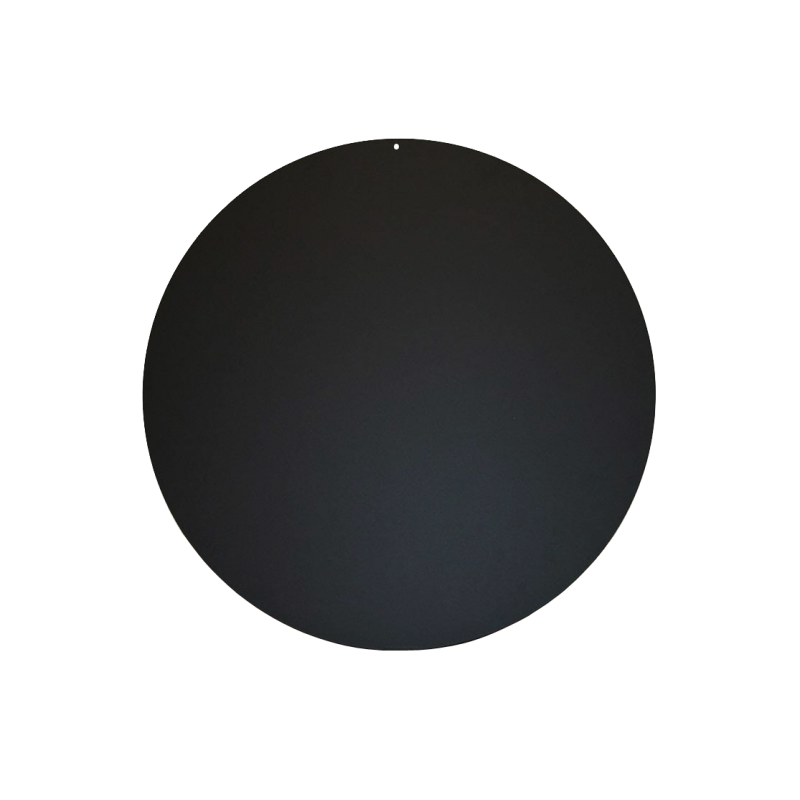 Plaque de sol forme K en métal noir - 1000 x 1000 mm