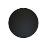 Plaque de sol forme K en métal noir - 100 x 100cm