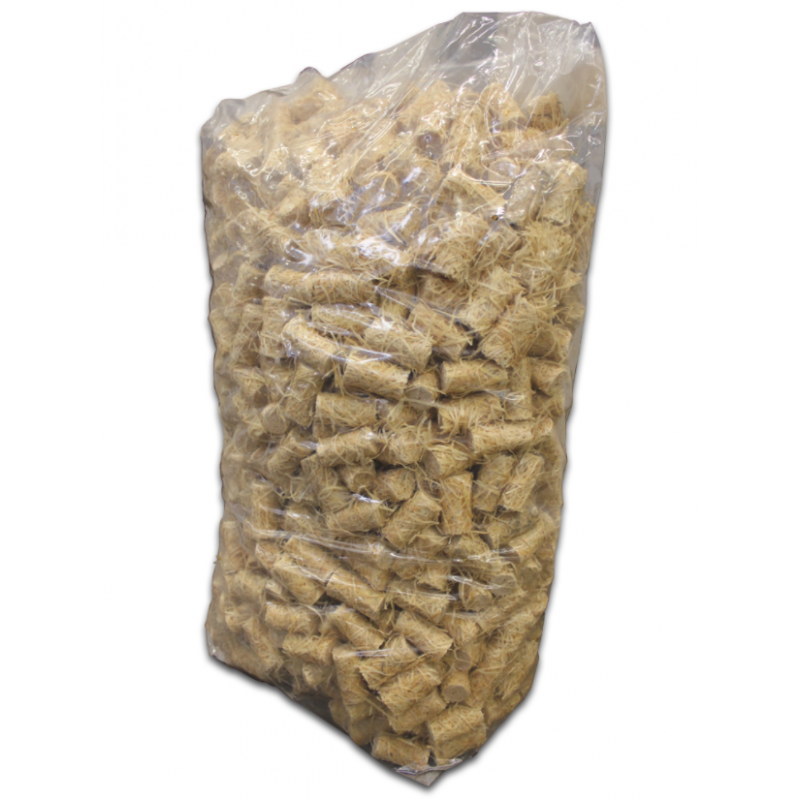 Sac d'allume-feux 100% naturel en laine de bois 12,5kg (950 pce