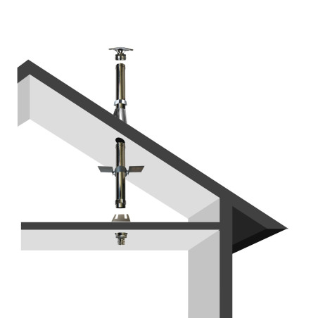 Kit création conduit isolé Ø80mm intérieur- 2m