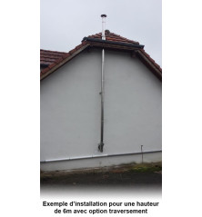 Kit création conduit isolé Ø80mm pour extérieur - 3m