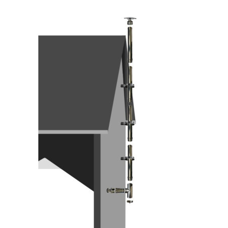 Kit création conduit isolé Ø150mm extérieur - 4m