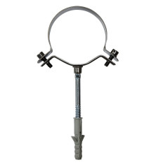 Collier de mur simple paroi inox - Ø 80