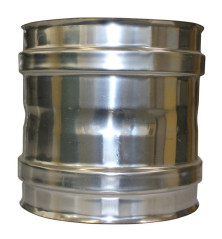Manchette femelle/femelle simple paroi inox - Ø 80 mm