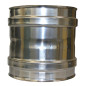 Manchette femelle/femelle simple paroi inox - Ø 130 mm