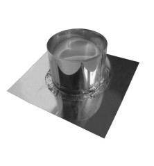 Solin inox pour toit terrasse - Conduit Ø 130