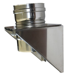 Support mural simple paroi inox - Ø 150