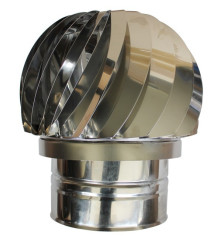 Girouette simple paroi inox femelle Ø200