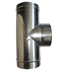 Té à 90° mâle simple paroi inox - Ø 200