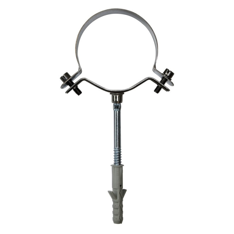 Collier de mur simple paroi inox - Ø 100