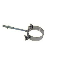 Collier de mur simple paroi inox - Ø 80