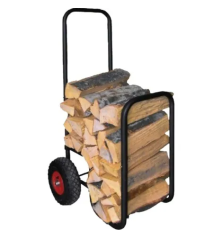 Chariot à bois avec pneus caoutchouc