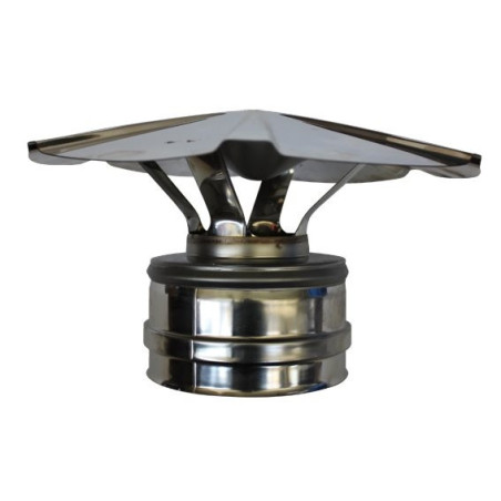 Chapeau chinois double paroi isolée - Ø int/ext: 150-200