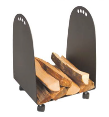 Panier à bûches, époxy anthracite