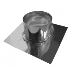 Solin inox pour toit terrasse - Conduit Ø 250