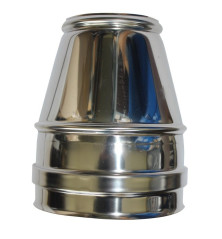 Cône de finition double paroi isolée - Ø int/ext: 80-130