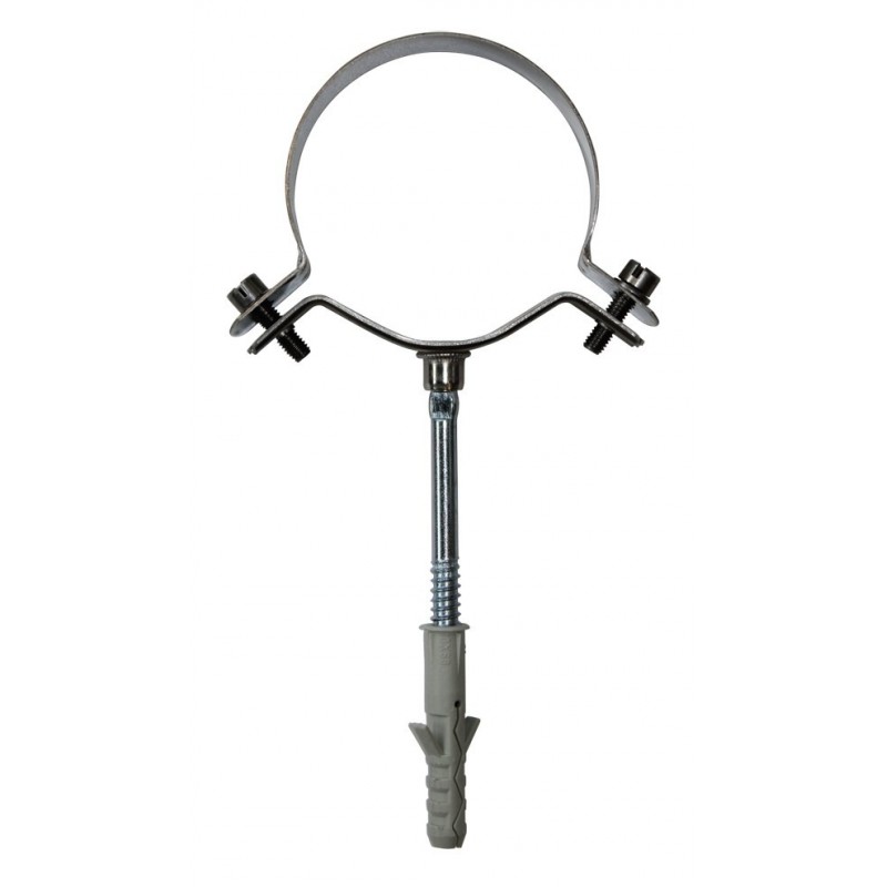 Collier de mur simple paroi inox - Ø 80