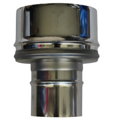 Raccord simple paroi double paroi mâle - Ø int/ext: 80-130