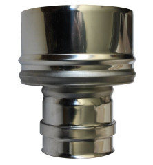 Raccord simple paroi double paroi femelle - Ø int/ext: 130-180