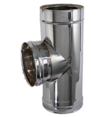 Té à 90 double paroi isolée - Ø int/ext: 100-150