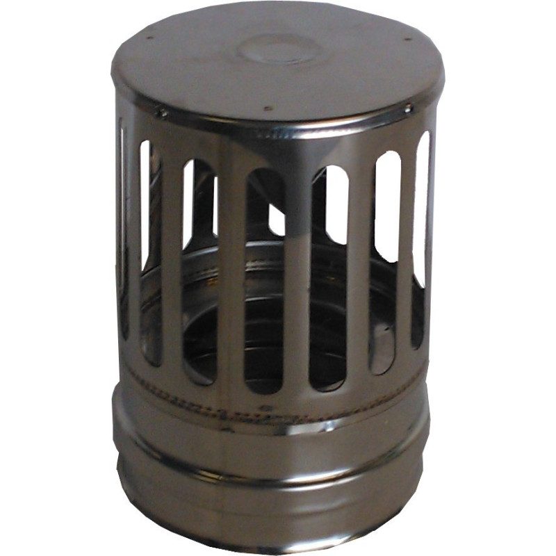 Terminal horizontal double paroi - Ø int/ext: 100-150