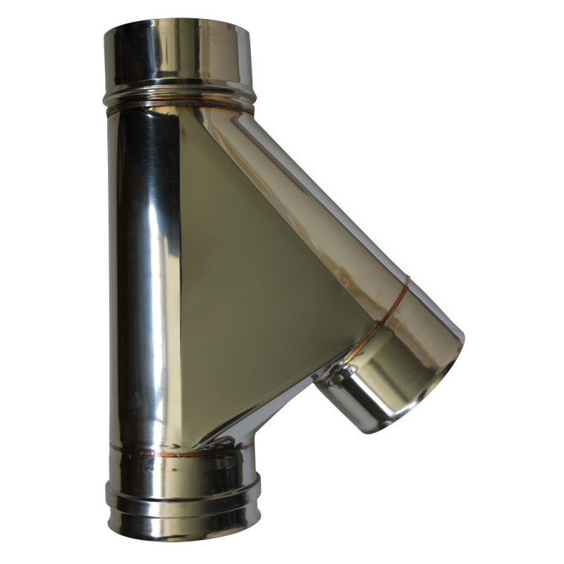 Té à 135° mâle double paroi isolée - Ø int/ext: 200-250