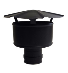 Chapeau anti-intempérie noir - Ø 100