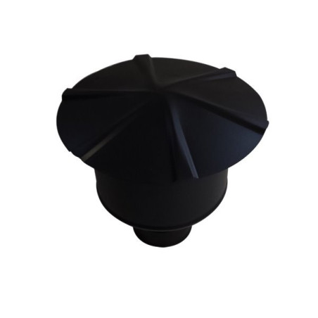 Chapeau anti-intempérie noir - Ø 100