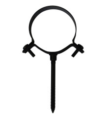 Collier de fixation mural noir - Ø 80