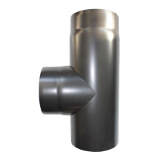 Té à 90° mâle acier noir - Ø 150