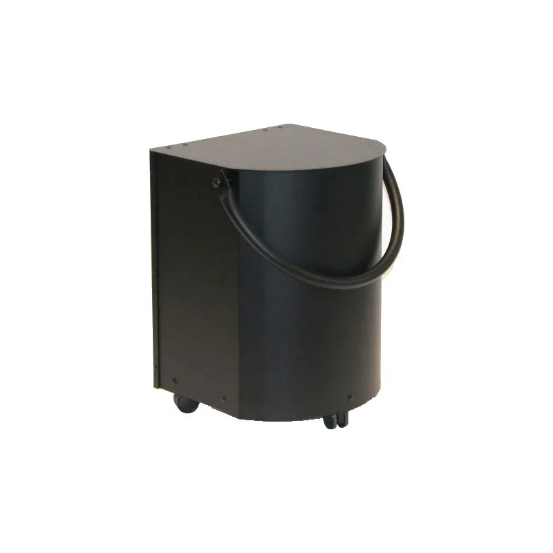 Corbeille à bois ou à pellets noir sur roulettes Corbeille à bois ou à pellets noir sur roulettes