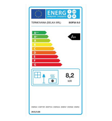 Poêle à pellet étanche Termovana SOFIA 9.0 Anthracite/Chrome