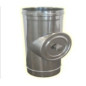Té avec trappe de nettoyage simple paroi inox Ø 150