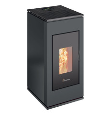 Poêle à pellet étanche Termovana SOFIA 9.0 Anthracite/Chrome