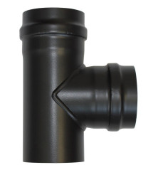 Té à 90° femelle noir - Ø 100